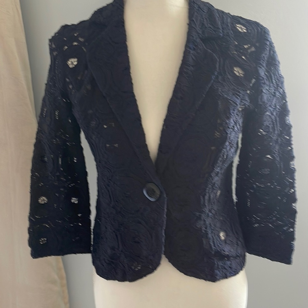 Tabitha size 2 blazer navy blue
